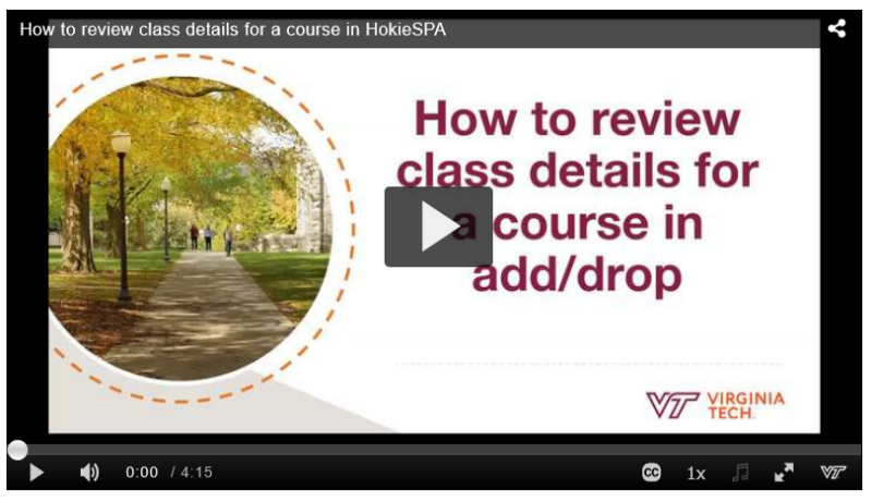 How to Read Course Information